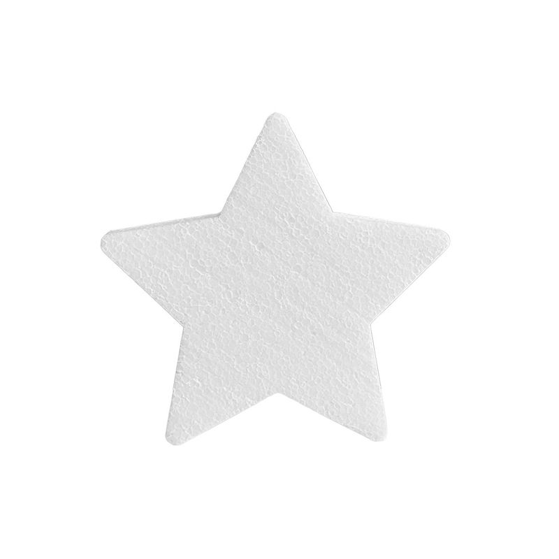 Frigolitstjärna 16 cm Vit frigolitstjärna 16 cm av styrofoam för julpyssel och dekoration