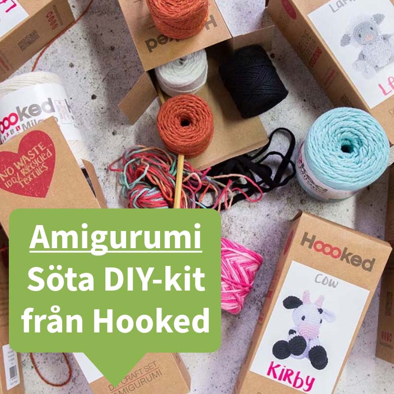 Amigurumi - söta DIY-kit från Hooked