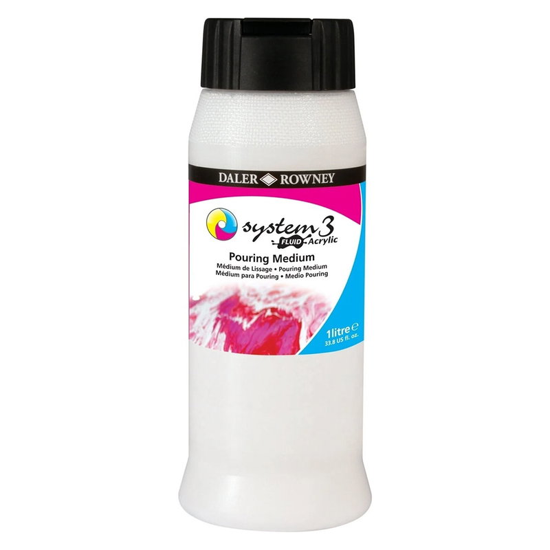 System3 Fluid Pouring Medium 1000 ml flaska med svart lock