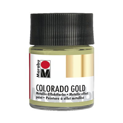 Marabu Colorado GOLD, metallicfärg i glasflaska. Färg Metallic Green Gold