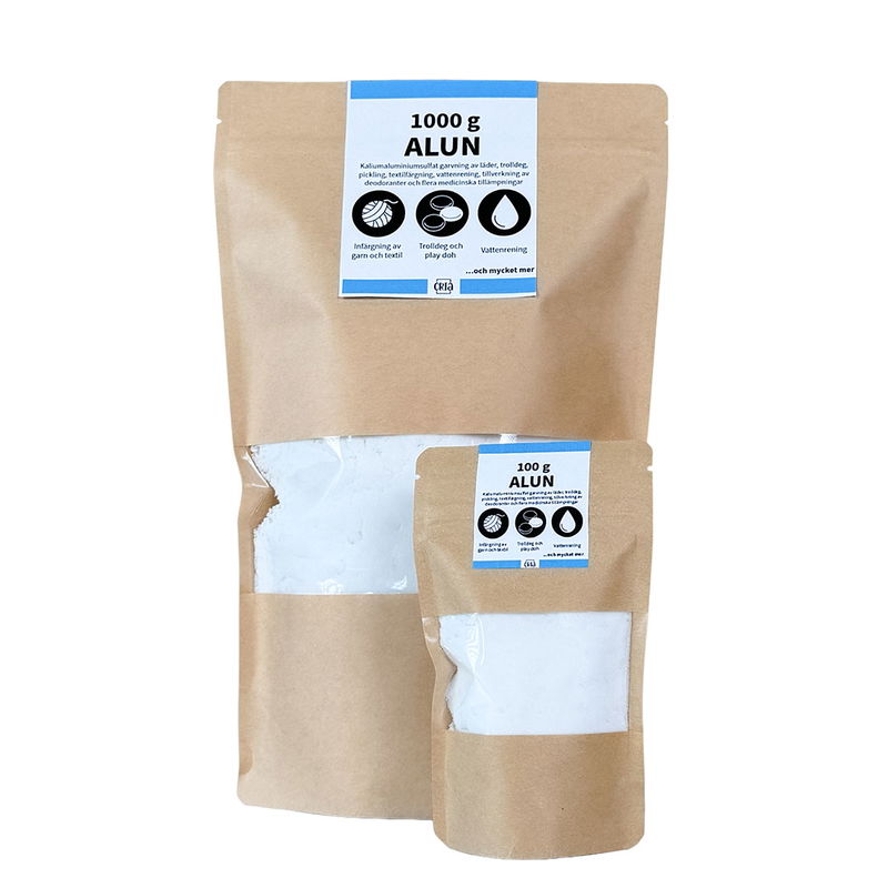 Alun till trolldeg, textilinfärgning och garvning av läder