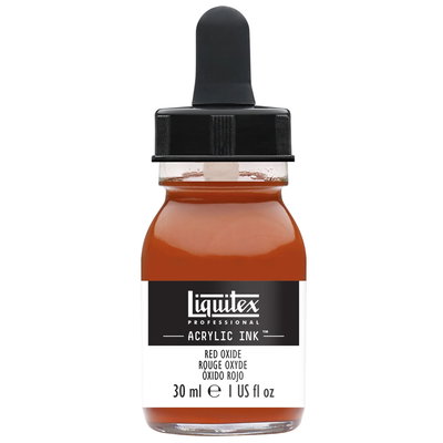 Flaska med pipett, Liquitex Professional Acrylic Ink 30 ml, Red Oxide