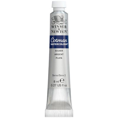 Winsor & Newton Cotman akvarellfärg tub 8 ml, Silver