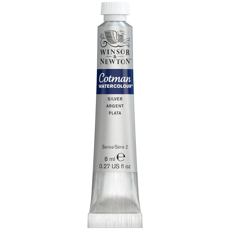 Winsor & Newton Cotman akvarellfärg tub 8 ml, Silver