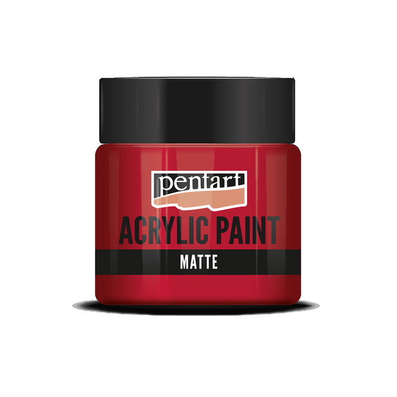 Matt akrylfärg Lipstick Red, 50 ml, Pentart Acrylic