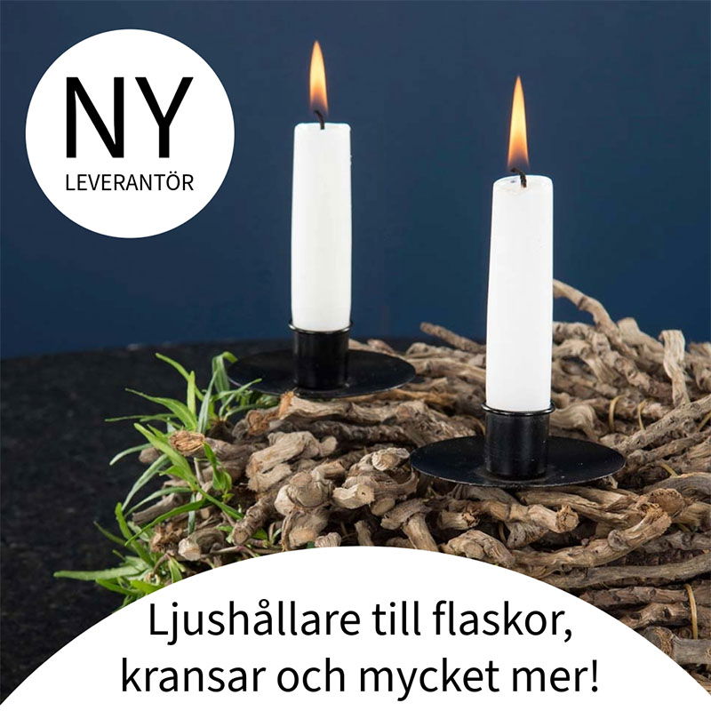 Ljushållare till flaska eller på pinne - och en ny leverantör hos Cria