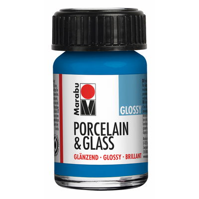 Gentian, Marabu Glas- och porslinsfärg, 15 ml