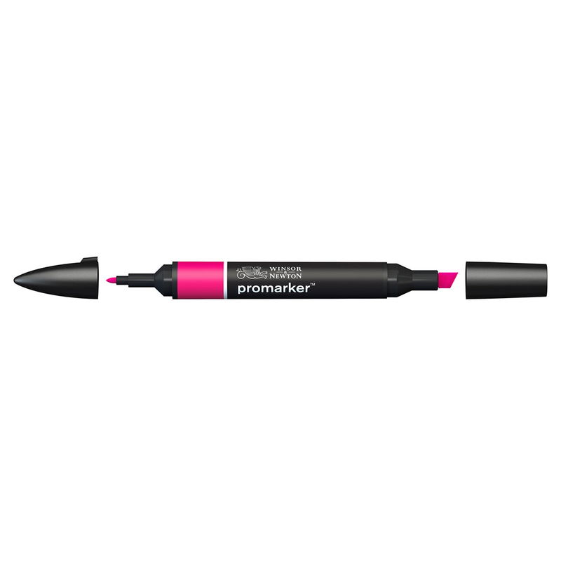 Winsor & Newton Promarker Magenta M865 marker med bred snedskuren spets och smal rund spets