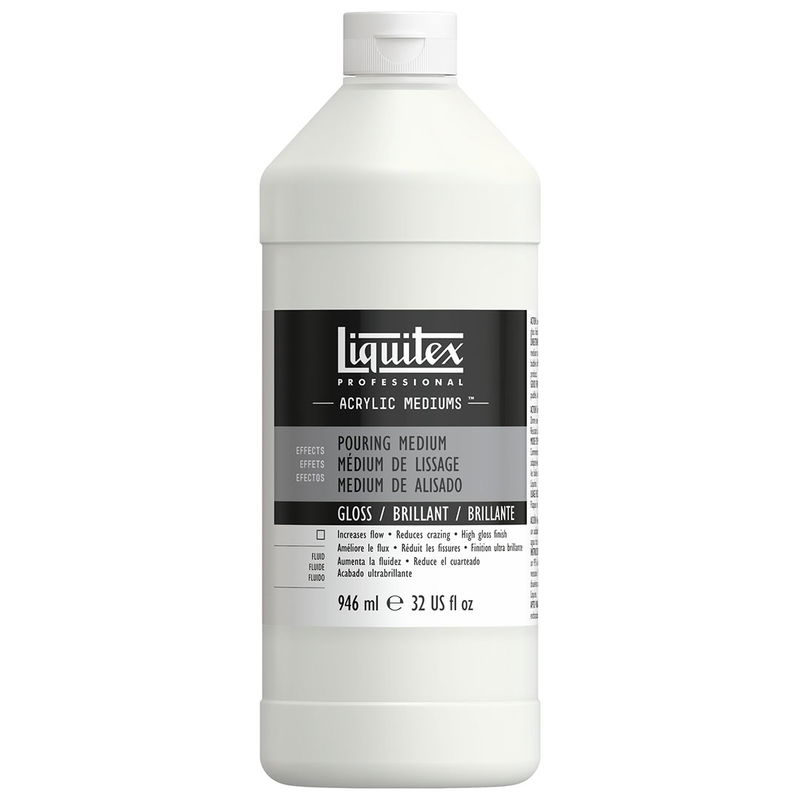 Liquitex Pouring gloss medium, förpackning på 946 ml