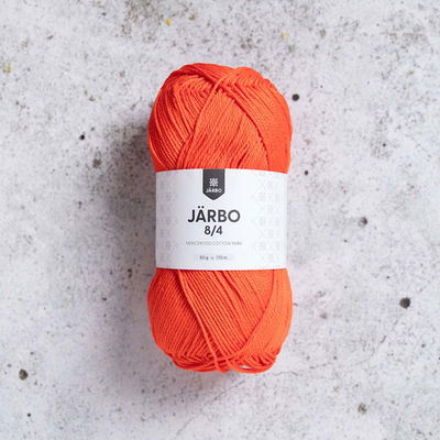 Järbo 8/4 50 gram. Lady in red bomullsgarn. 100% bomull.