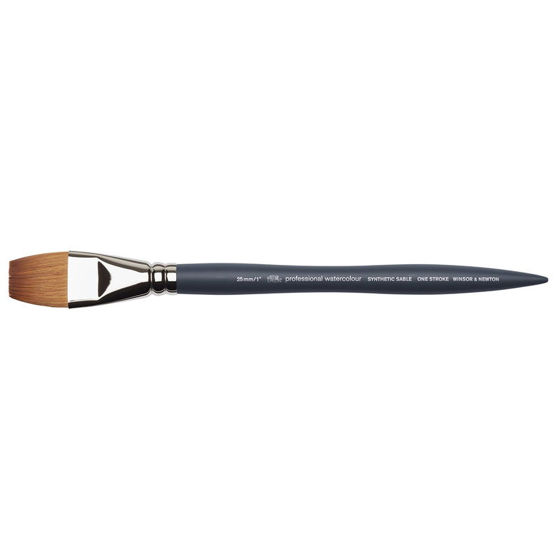 Winsor & Newton professional Synthetic Sable Rigger one stroke storlek 1" (ca. 25 mm)