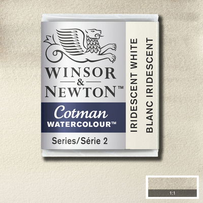 Winsor & Newton Cotman akvarellfärg halvkopp, Iridescent White