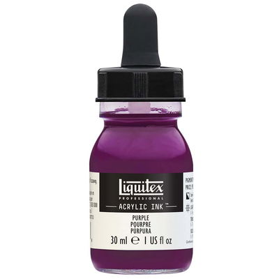 Purple, 30 ml Flaska med pipett, Liquitex Professional Acrylic Ink 30 ml, Purple