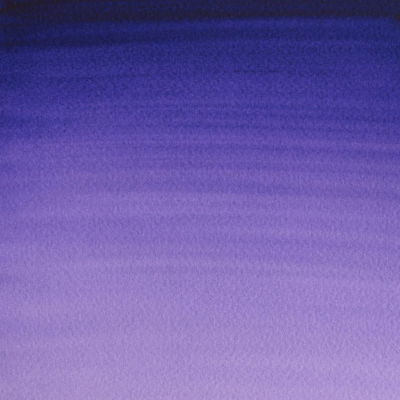 Färgprov (swatch) Cotman akvarellfärg Dioxazine Purple