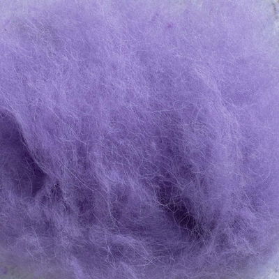 Ljuslila Tovull Tovull Ljuslila 100% kardad ull 250 g. Ull till tovning och filtning