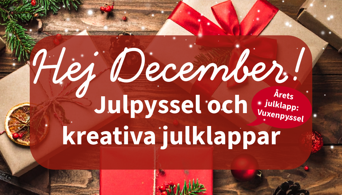 Julpyssel och kreativa julklappar hos Cria