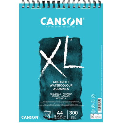 Canson akvarellblock A4 Canson XL akvarellblock A4, 20 ark