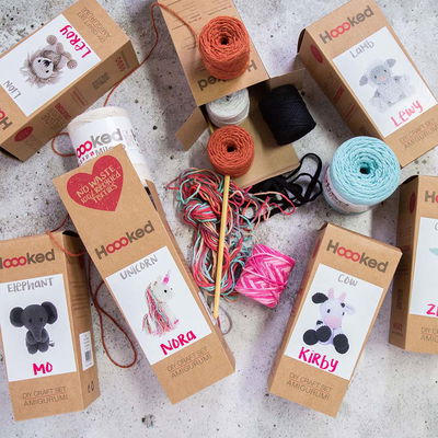 Hooked Amigurumi DIY-Kit olika figurer