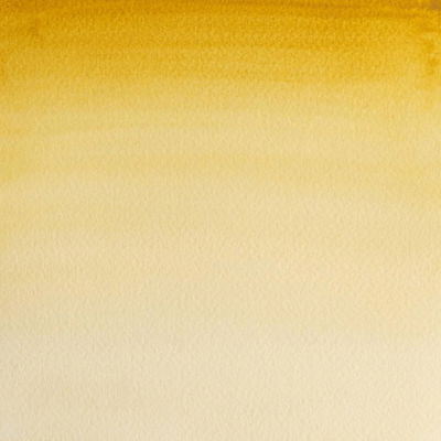 Färgprov av Winsor & Newton Professional Water colour Yellow Ochre Light