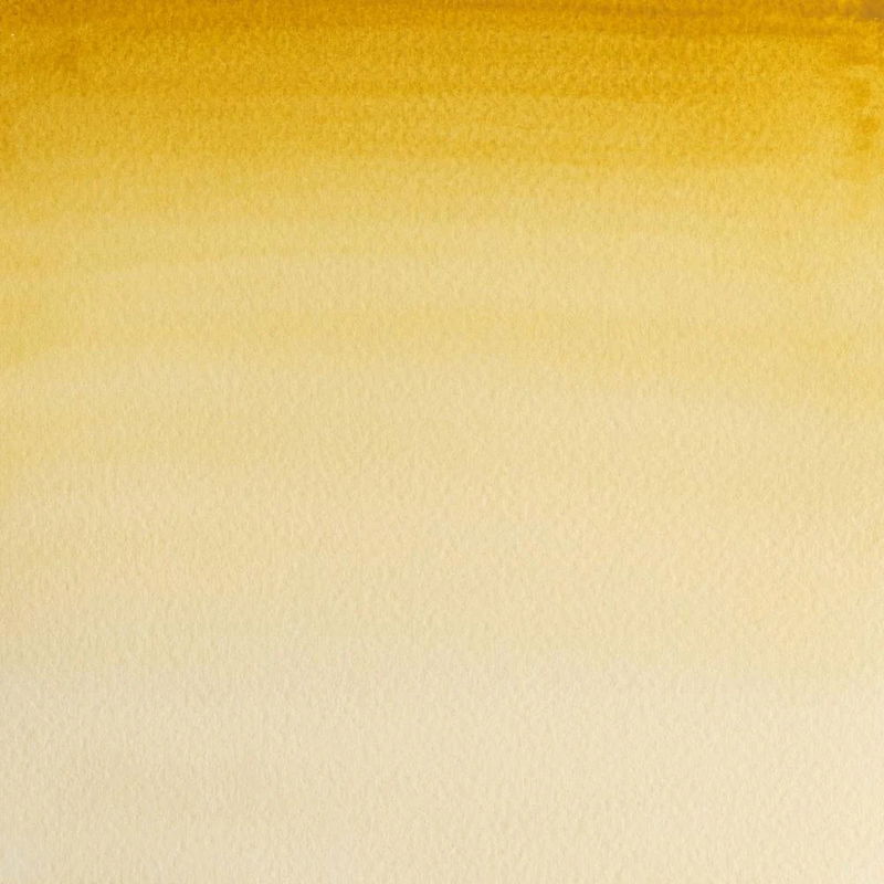 Färgprov av Winsor & Newton Professional Water colour Yellow Ochre Light