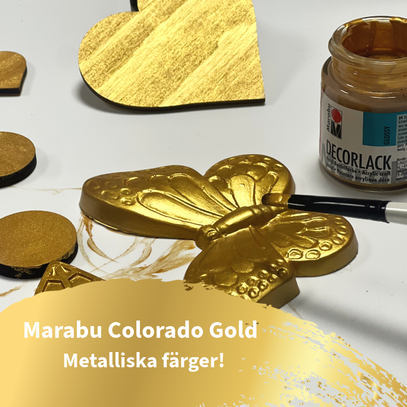 Marabu Colorado Gold - metalliska färger för alla projekt!
