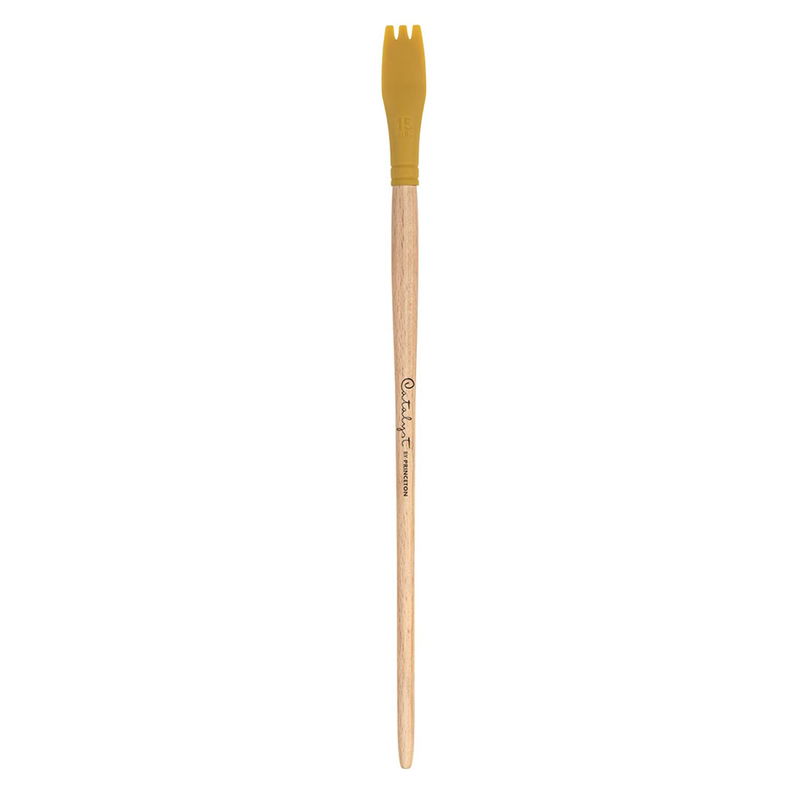 Princeton Catalyst Silicone blade, silikonverktyg på trähandtag till konst, lera och livsmedel, No. 4, Size 15
