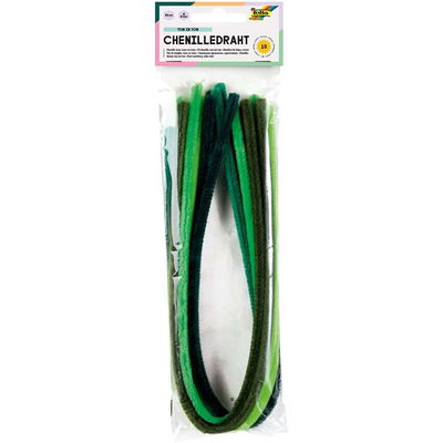 Förpackning med Folia piprensare grön mix, 10 st à 50 cm