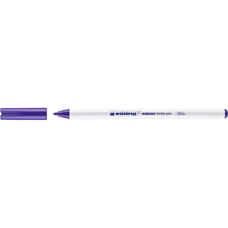Textilpenna med 1 mm spets. Tvättbar i 60 grader. Färg: Violett