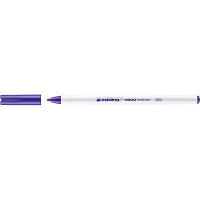 Textilpenna violett Textilpenna med 1 mm spets. Tvättbar i 60 grader. Färg: Violett