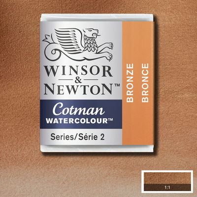 Winsor & Newton Cotman akvarellfärg halvkopp, Bronze
