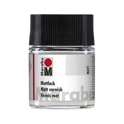 Gloss varnish, matt lack. Marabu Matt Varnish. Matt lack till pyssel, hantverk, lera och dekoration. Väderbeständig 50 ml