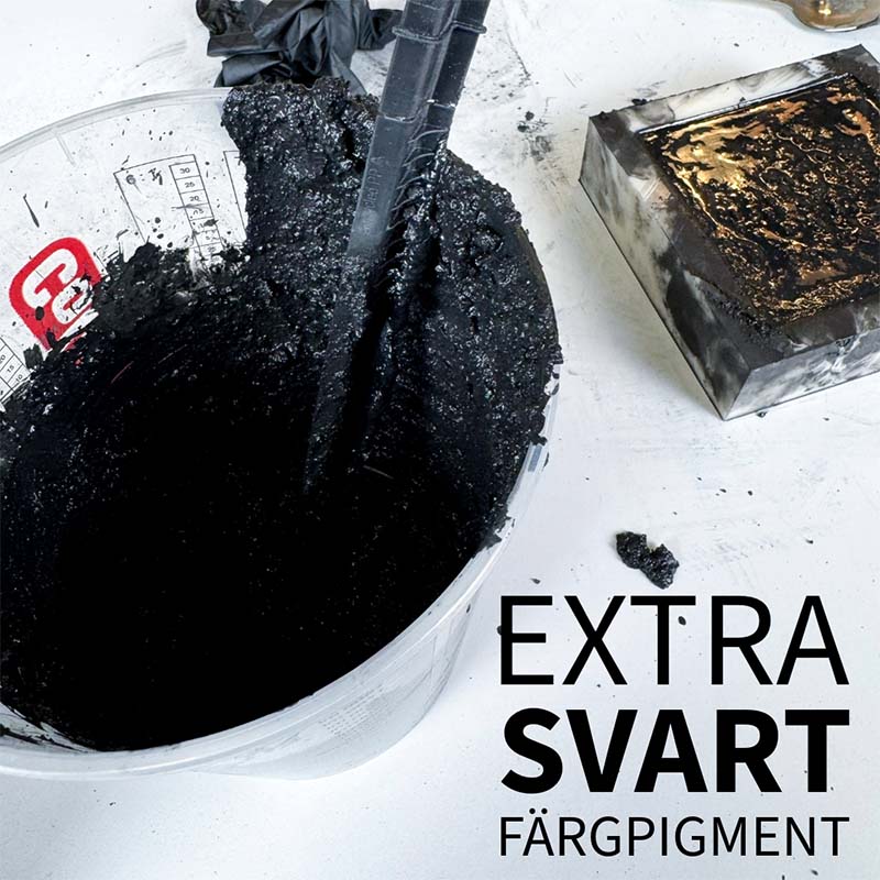 Extra svart färgpigment - Kolsvart, bokstavligen