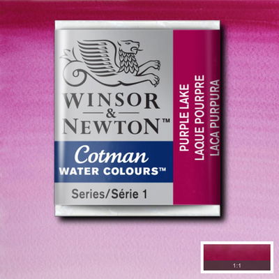 Winsor & Newton Cotman akvarellfärg halvkopp, Purple Lake