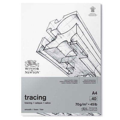Winsor & Newton Tracing Paper A4 70 g 40 ark för skisser och bildöverföring