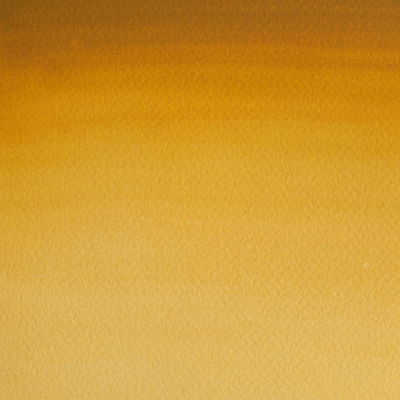 Färgprov (swatch) Cotman akvarellfärg Yellow Ochre