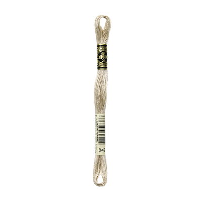 DMC Mouliné Spécial i färgen Very Light Beige Brown 842 broderigarn 8 meter