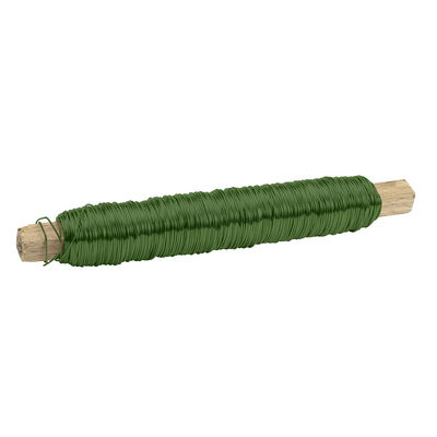Ståltråd grön 0,65 mm 100 g Ståltråd grön 0,65 mm 100 g för kransar och binderier
