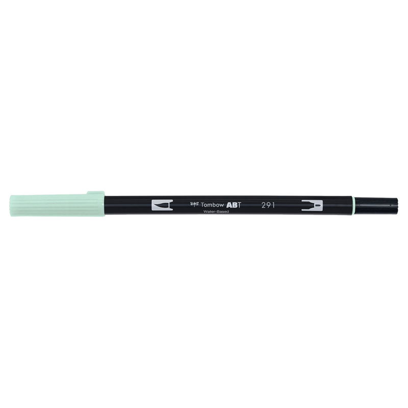 Vattenbaserad penna med två spetsar, en fineliner och en penselspets, Tombow ABT Dual Alice Blue