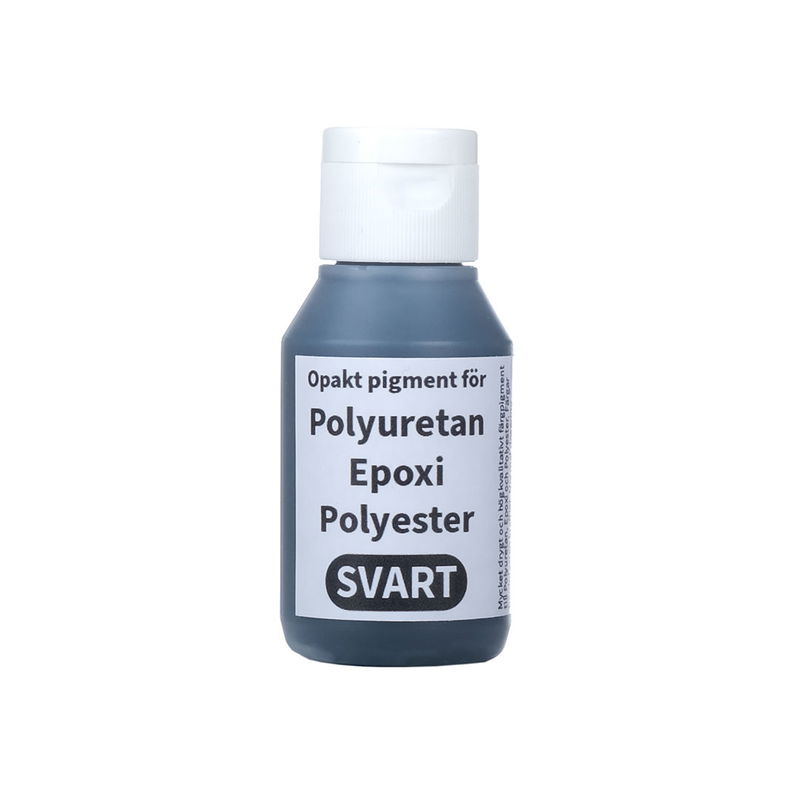 Färgpigment till epoxi, polyuretan och polyester, opakt ogenomskinligt, svart 50 ml.