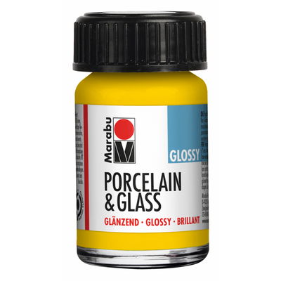 Sunshine Yellow, Marabu Glas- och porslinsfärg Sunshine Yellow, Marabu Glas- och porslinsfärg, 15 ml