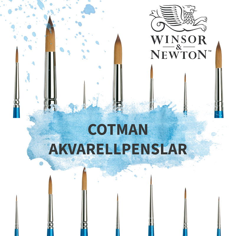 Akvarellpenslar från Cotman - styckvis och kit