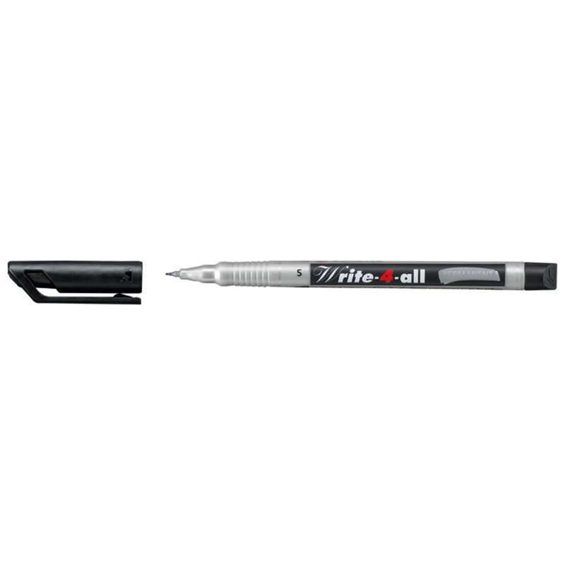 STABILO Write-4-all svart permanentpenna 0,4 mm med kork