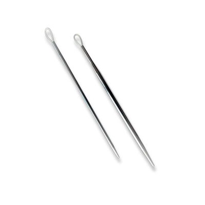 addiLoop ullnålar i metall med flexibel nylonögla, två storlekar 2,5 mm och 3,75 mm