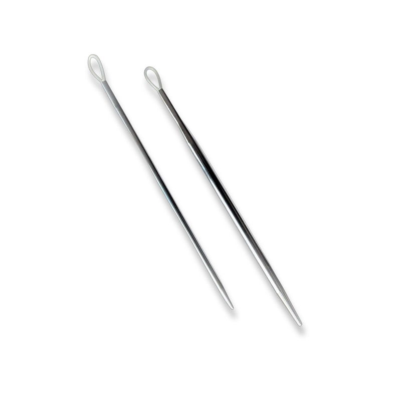 addiLoop ullnålar i metall med flexibel nylonögla, två storlekar 2,5 mm och 3,75 mm