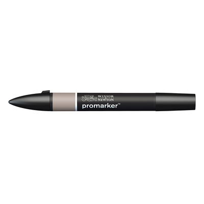 Winsor & Newton Promarker Warm Grey 3 WG3 marker med dubbelspets frilagd på vit bakgrund