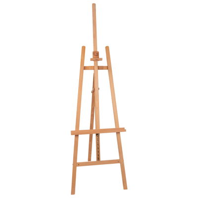 Studiostaffli av bokträ Forsman 626 studiostaffli i bokträ, A-ram med justerbar höjd och hållare för dukar upp till 135 cm.