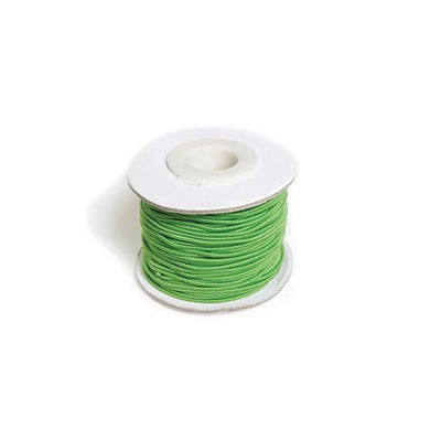 Grön elastisk tråd 1,2 mm x 25 m på rulle för smyckestillverkning