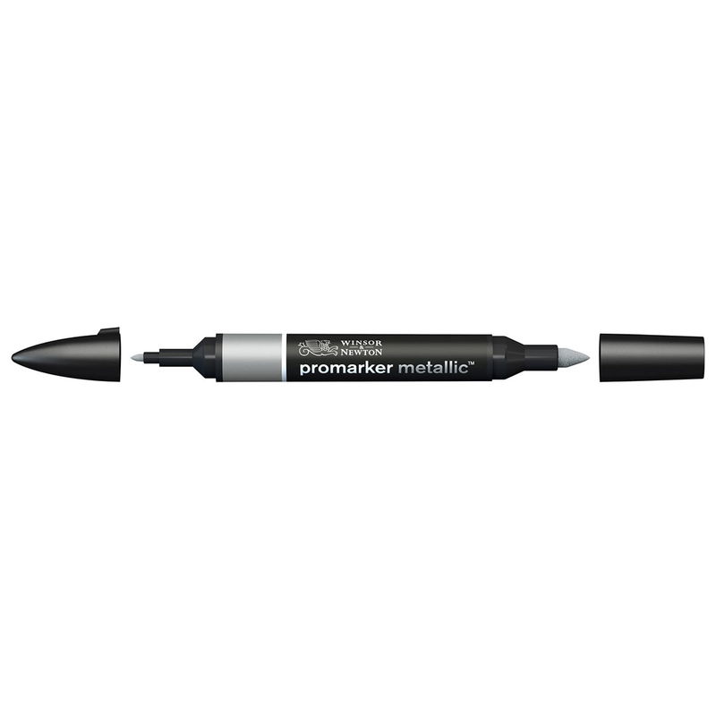 Winsor & Newton Promarker MT SIL marker med bred snedskuren spets och smal rund spets