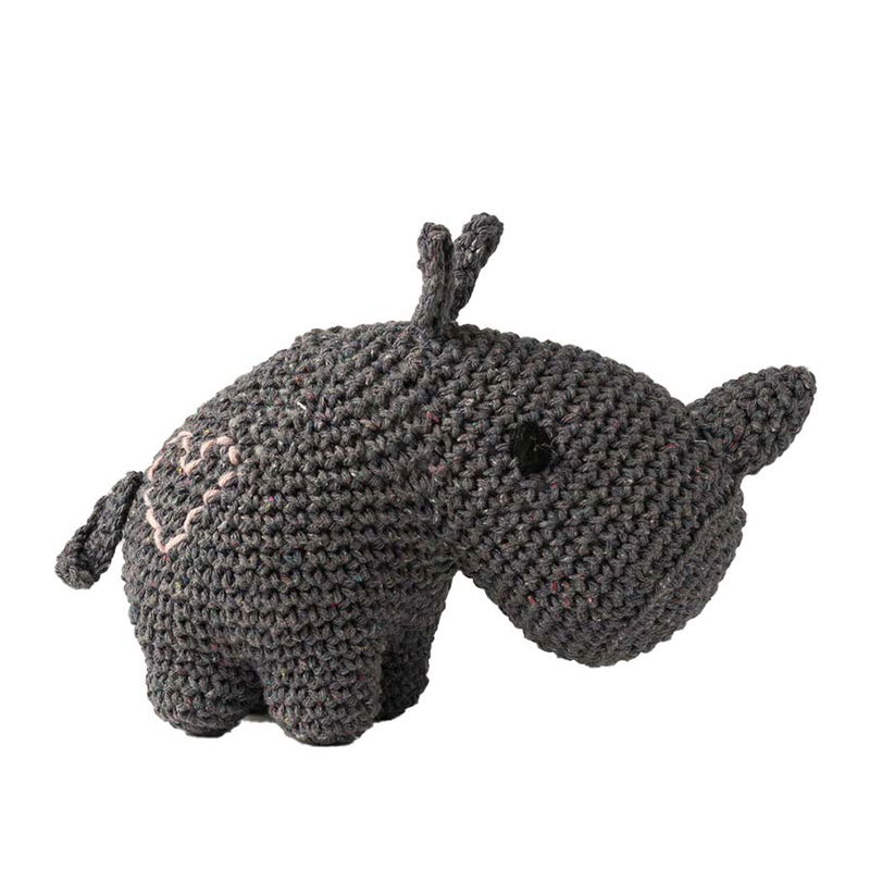 Inspirationsbild virkad amigurumi Rhino Dex