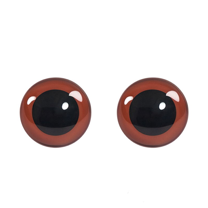Bruna säkerhetsögon 12 mm för amigurumis med låsbrickor, Circulo Amigurumi Safety Eyes